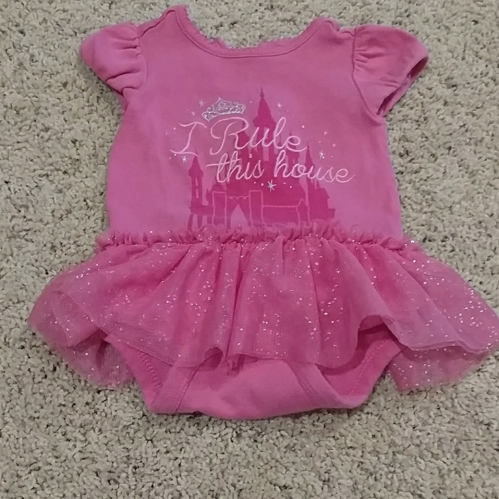 Princess onesie with attached tutu